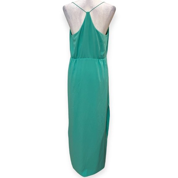 J. Crew Women's Maxi Dress Turquoise Size 12 Sleeveless Cocktail Dress - Picture 2 of 9